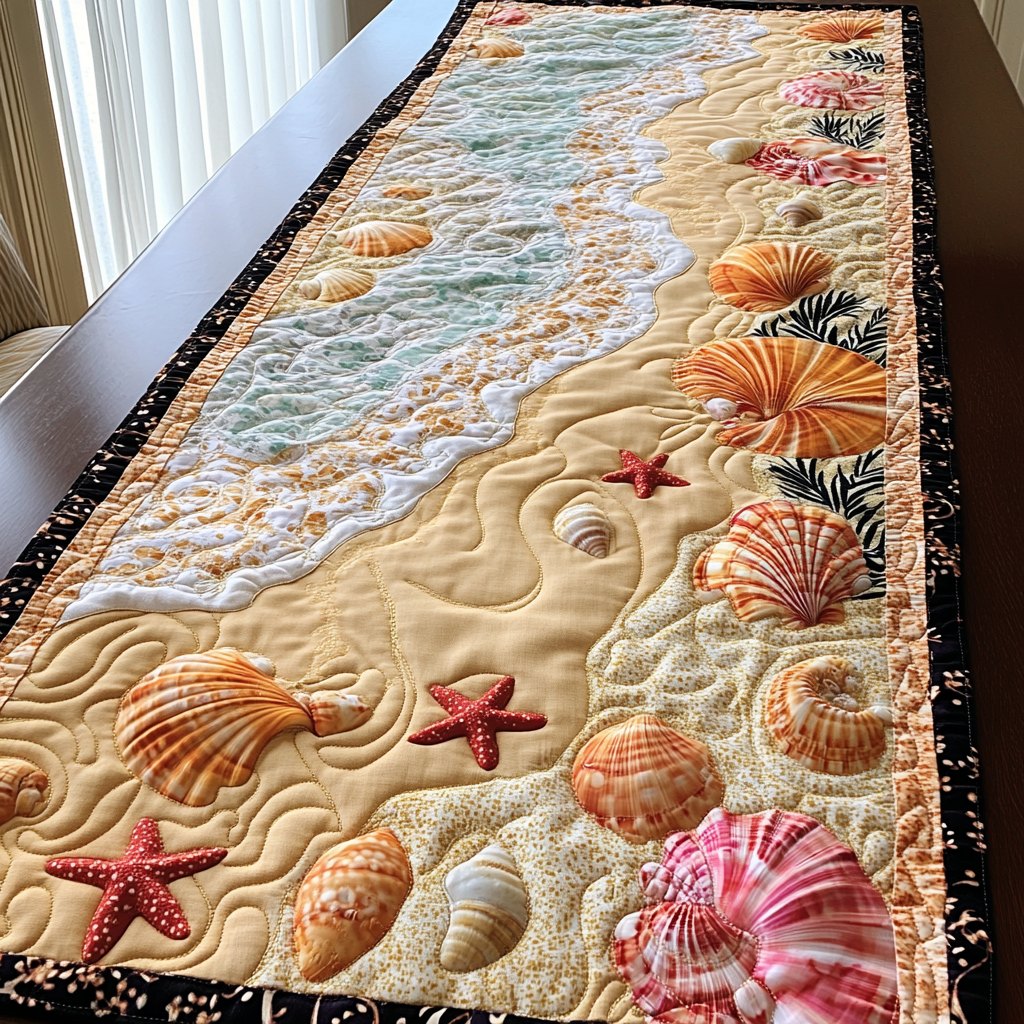 Wave Blossom Table Runner