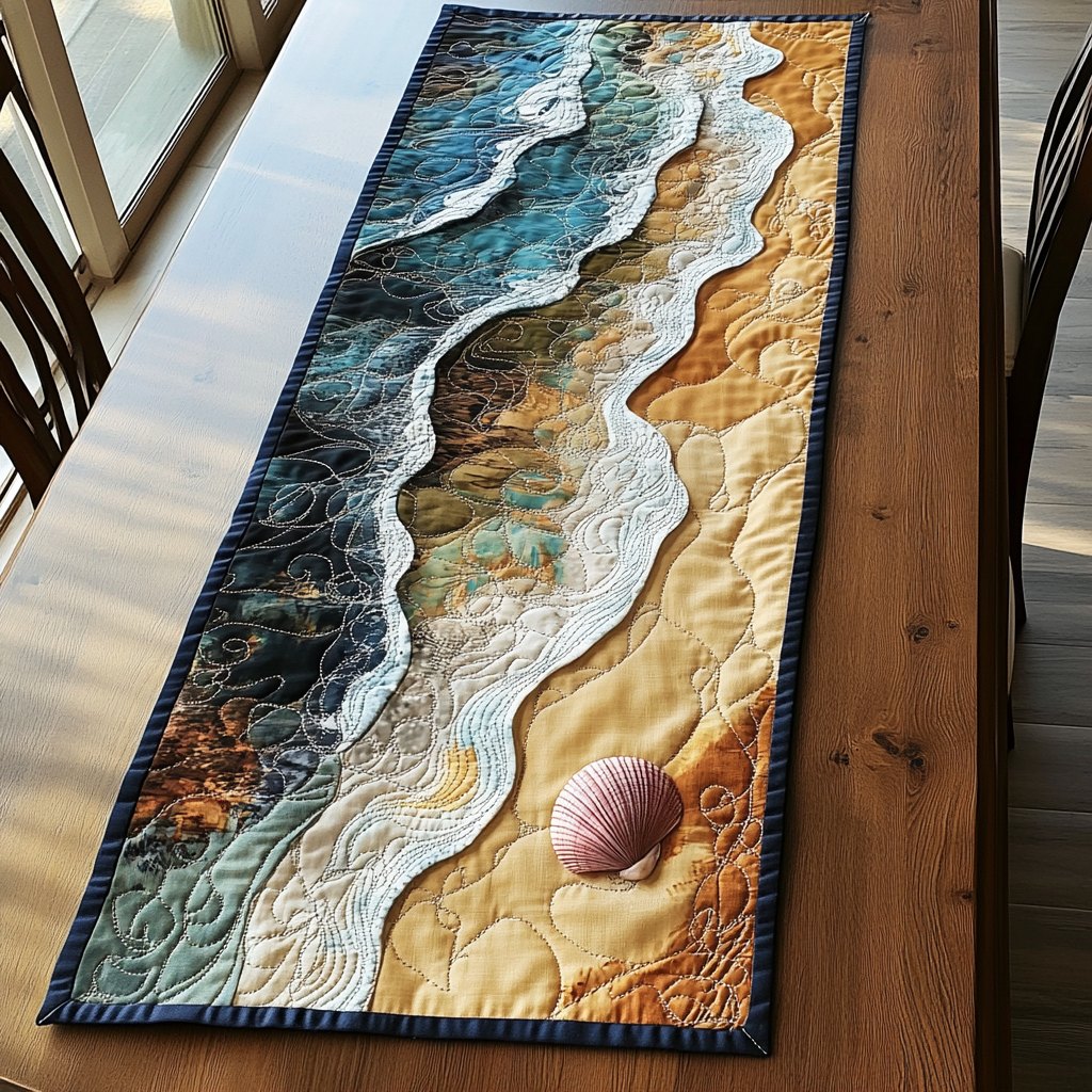 Wave Whisper Table Runner