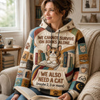 We Also Need Cats hoodie, all-over print