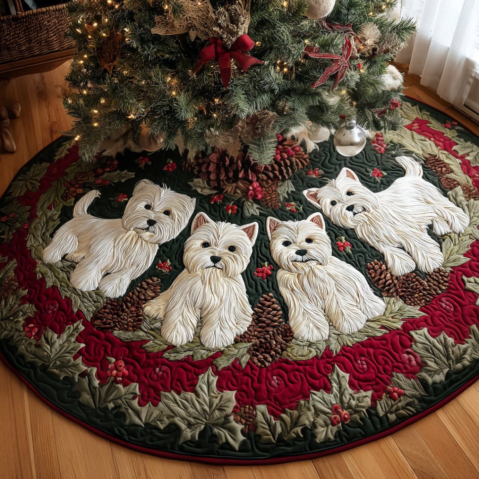 Westie Christmas Cheer Christmas Tree Skirt
