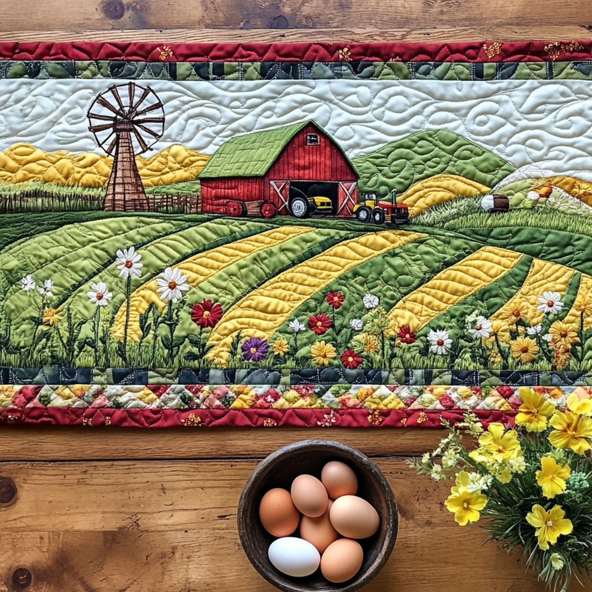 Wheat Fields Table Runner