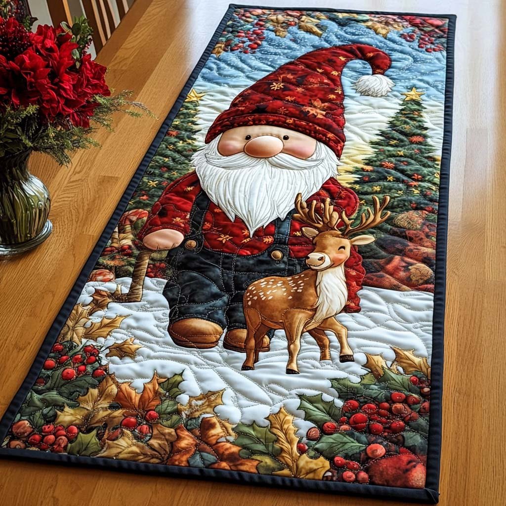 Whimsical Christmas Eve Table Runner