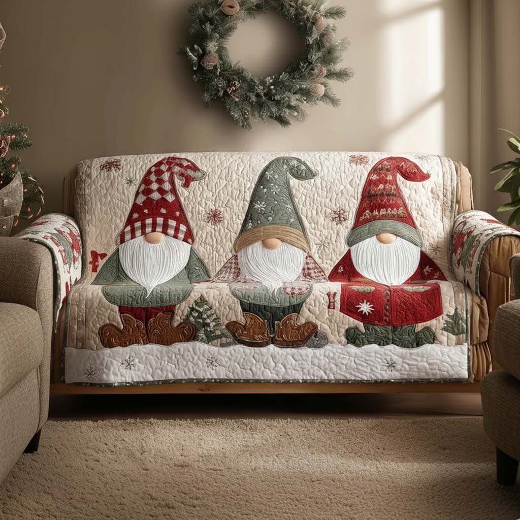 Whimsical Gnome Sofa Cover