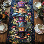 Whimsical Hat Stack Table Runner