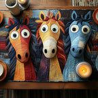 Whimsical Horse Table Runner