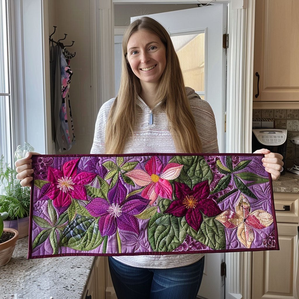 Whimsical Blooms Table Runner