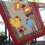 Whimsical Chickens Table Runner