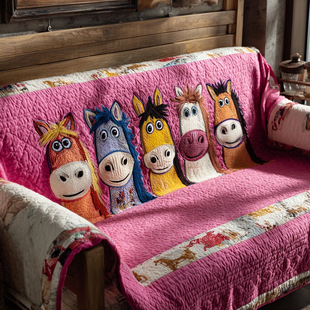 Whimsy Farm Parade Sofa Cover