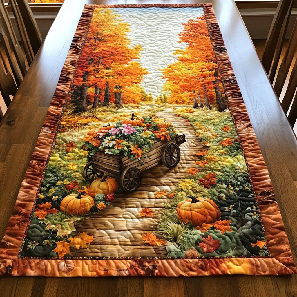 Whimsy Pumpkin Table Runner