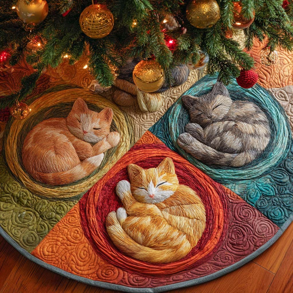 Whisker Wonderland Christmas Tree Skirt