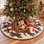 Whisper Owl Christmas Tree Skirt