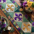 Whisper of Mardi Gras Table Runner