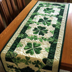 Whispering Clovers Table Runner