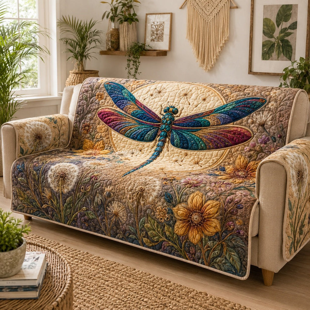 Whispering Dandelion Flight Sofa Cover