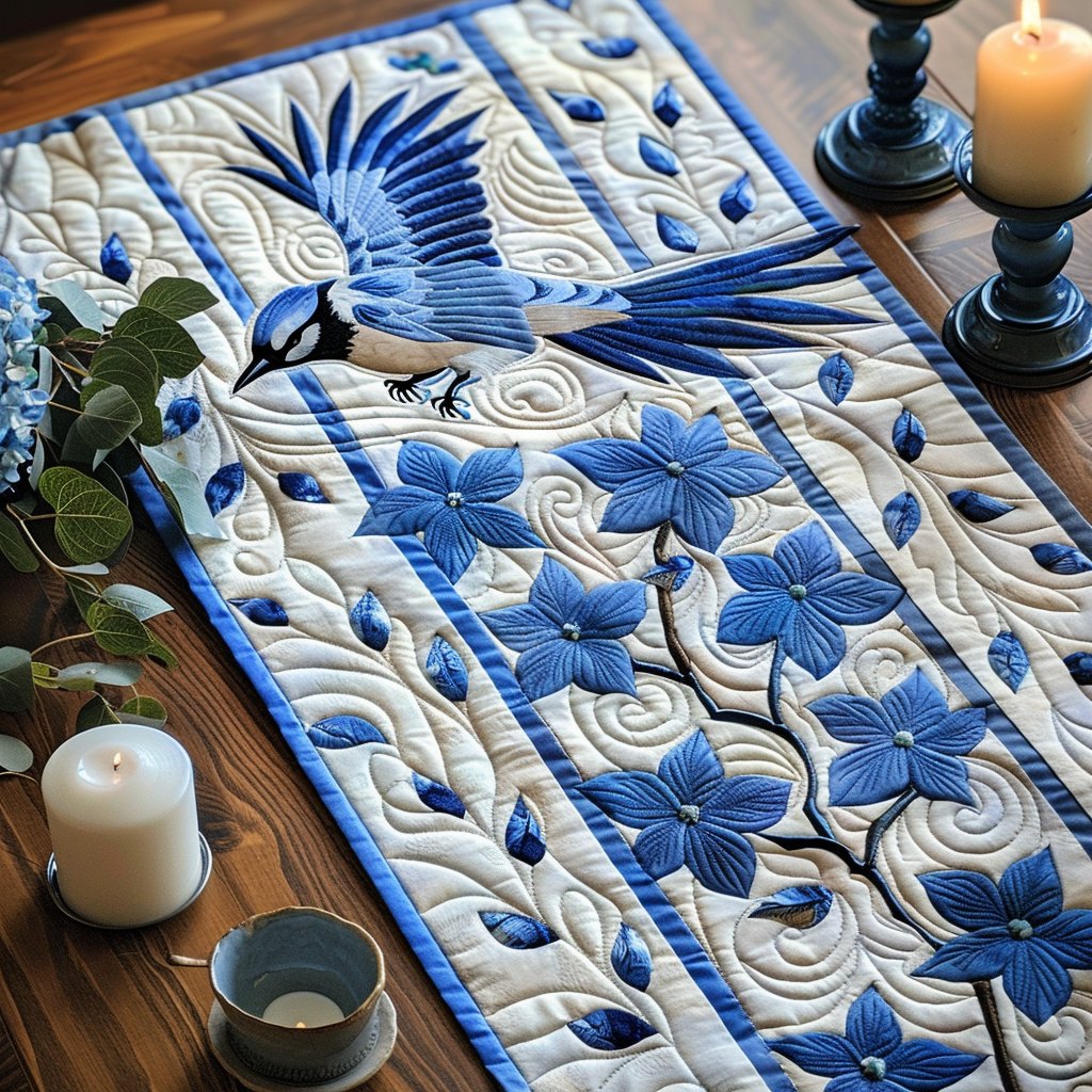 Whispering Jay Table Runner