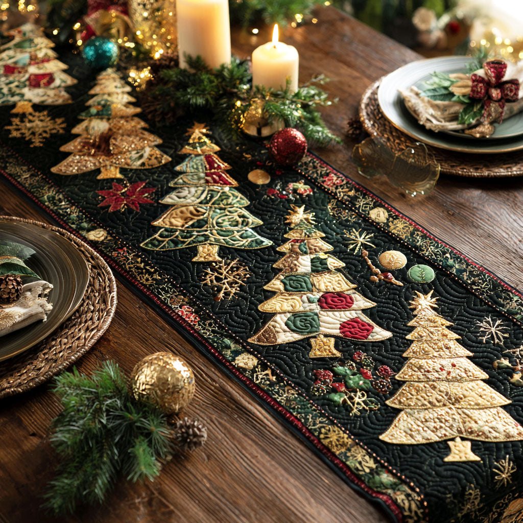 Whispers of Evergreen Table Runner
