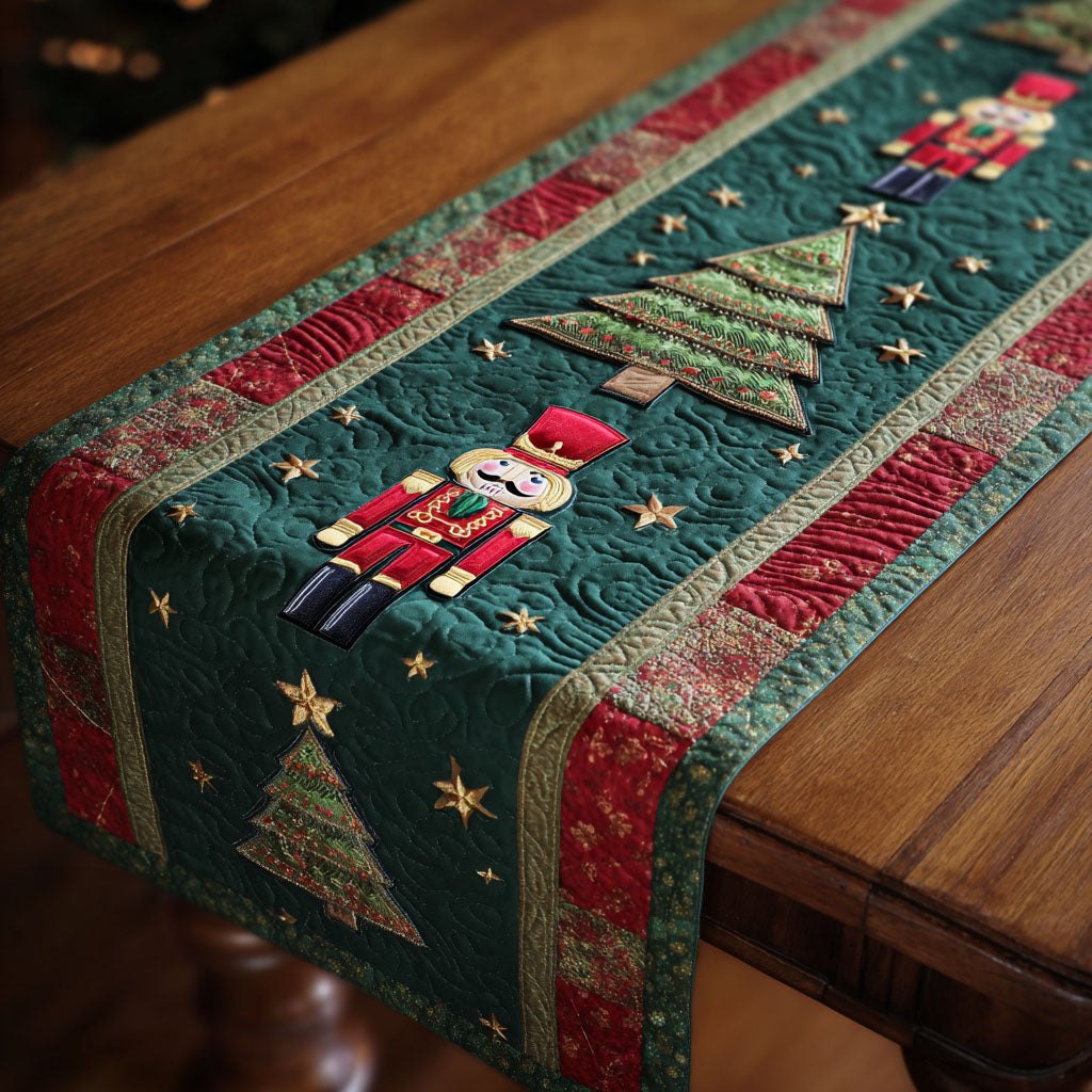 White Noel Table Runner