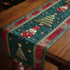 White Noel Table Runner