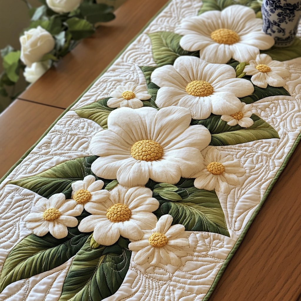Wild Daisies Table Runner