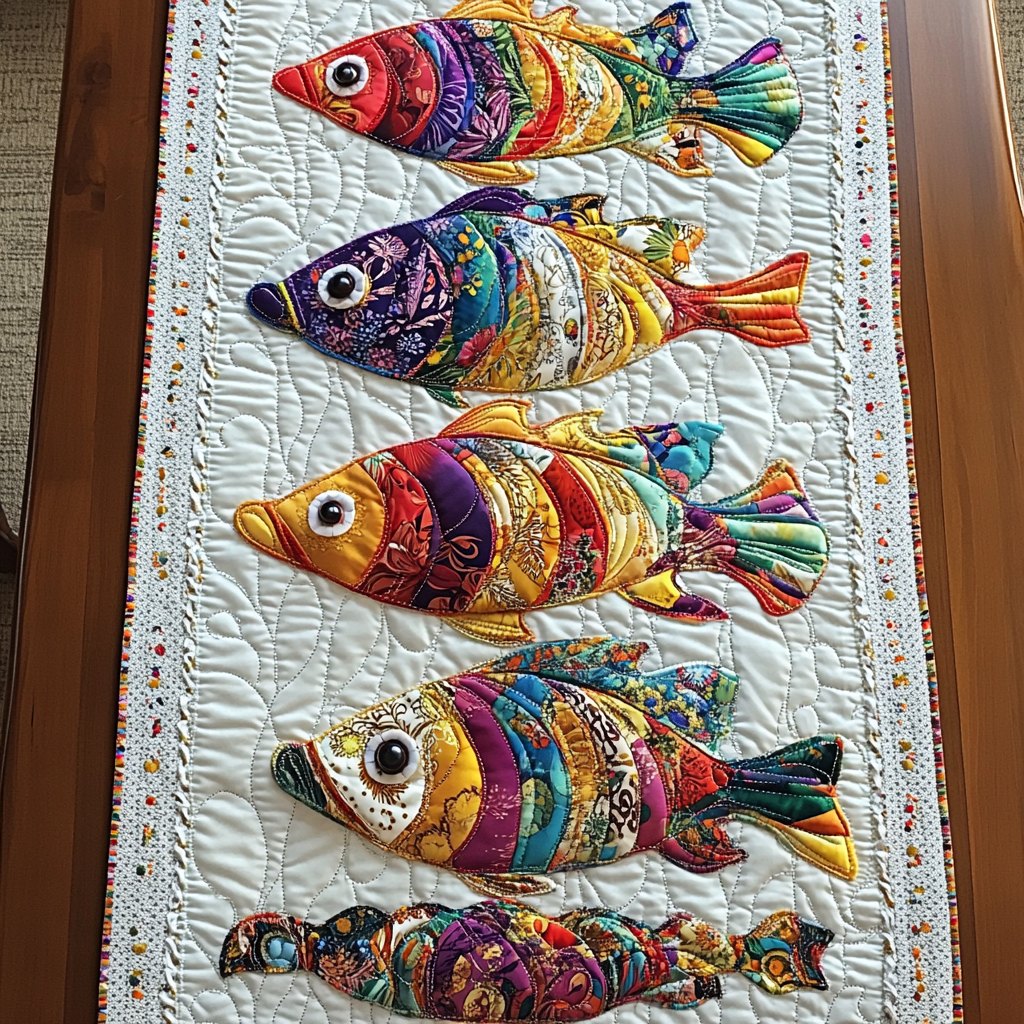Wild Fish Table Runner