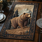 Wild Grizzly Table Runner