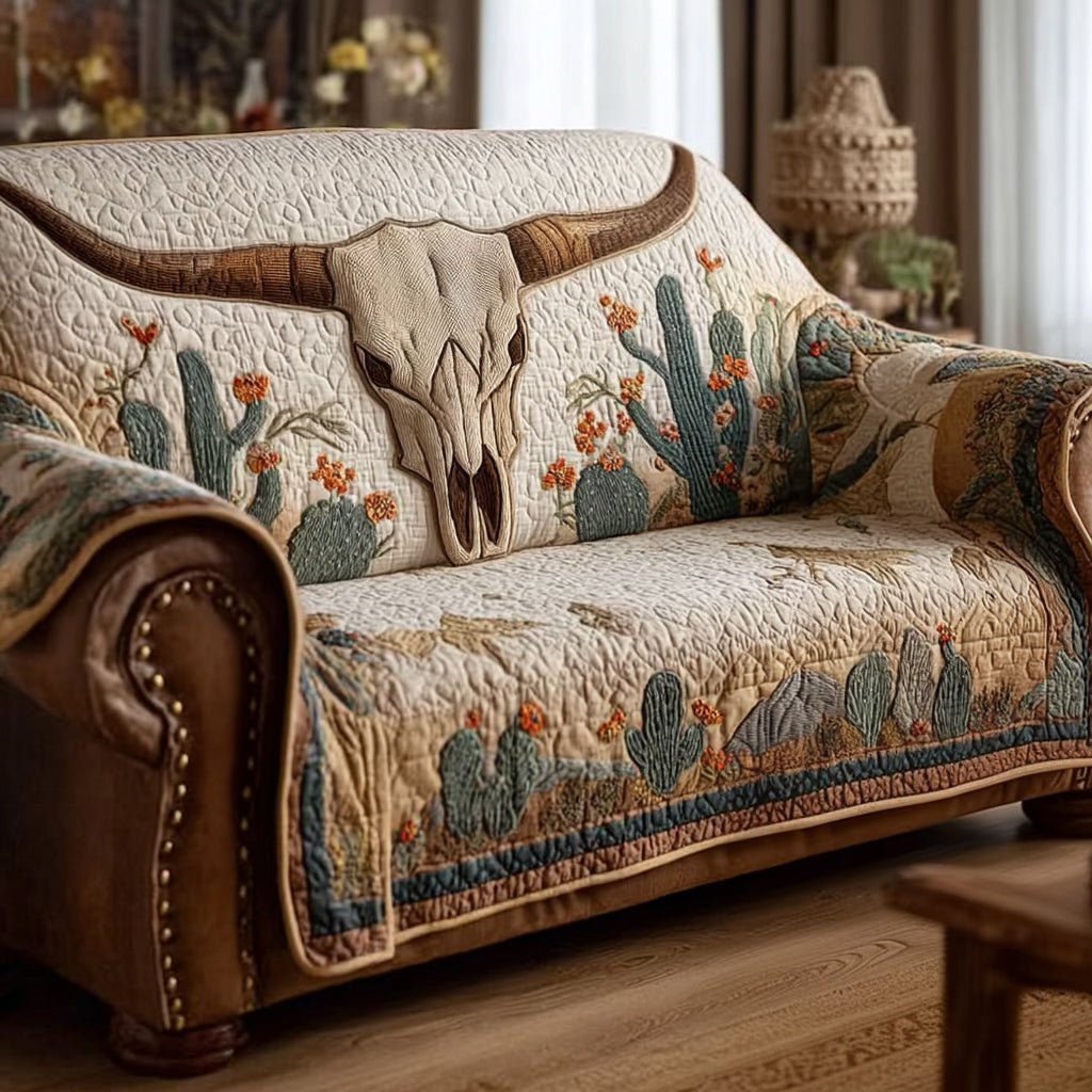 Wild Longhorn Horizon Sofa Cover