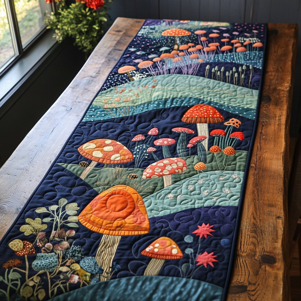 Wild Mushroom Table Runner