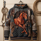 Wild Mustang hoodie, all-over print