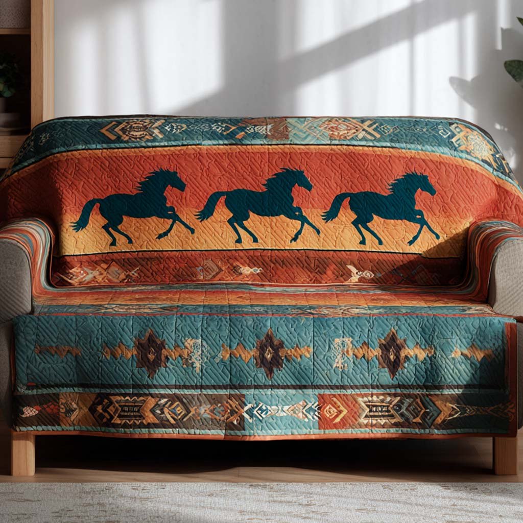 Wild Stallion Valley Sofa Cover