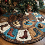 Wild West Boots Christmas Tree Skirt