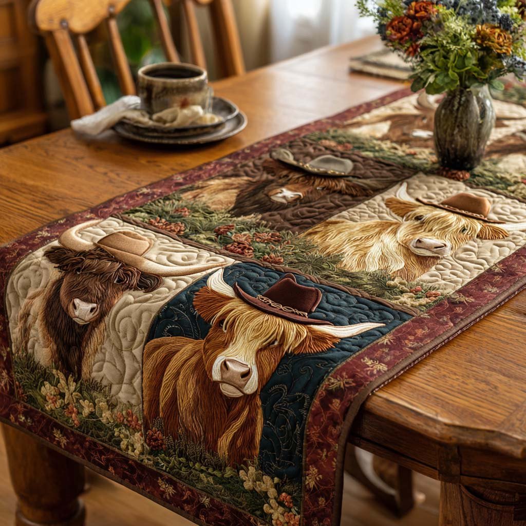 Wild West Cow Table Runner