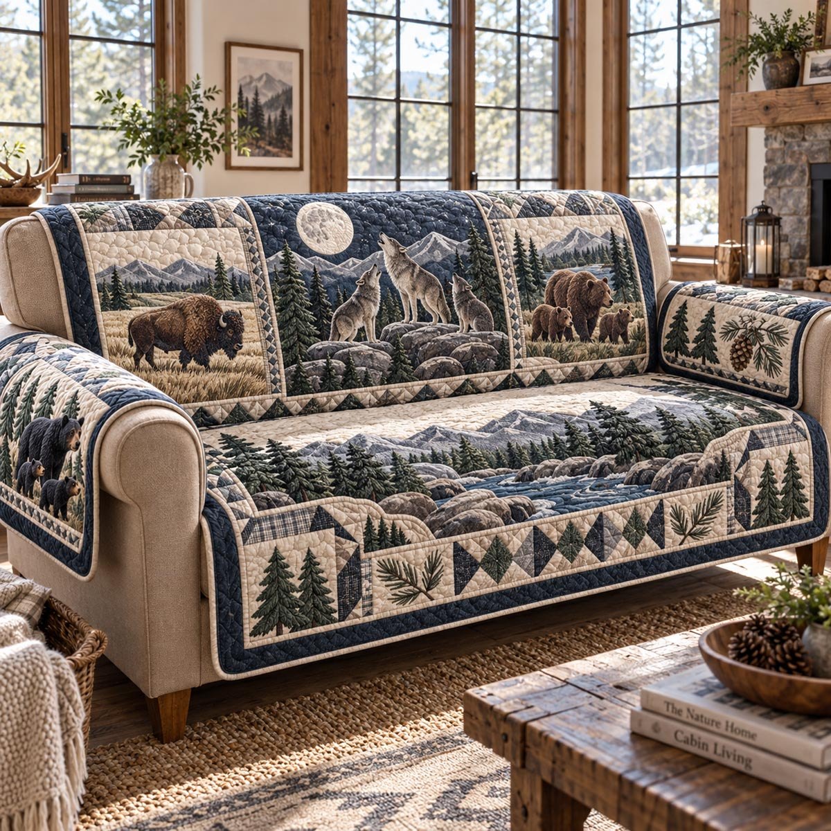 Wilderness Lodge Sofa Cover