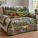 Wildflower Bear Meadow Sofa Cover