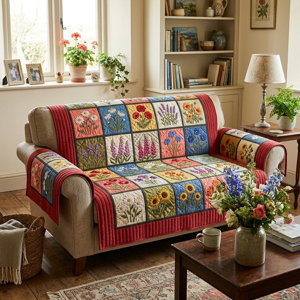 Wildflower Haven Sofa Cover