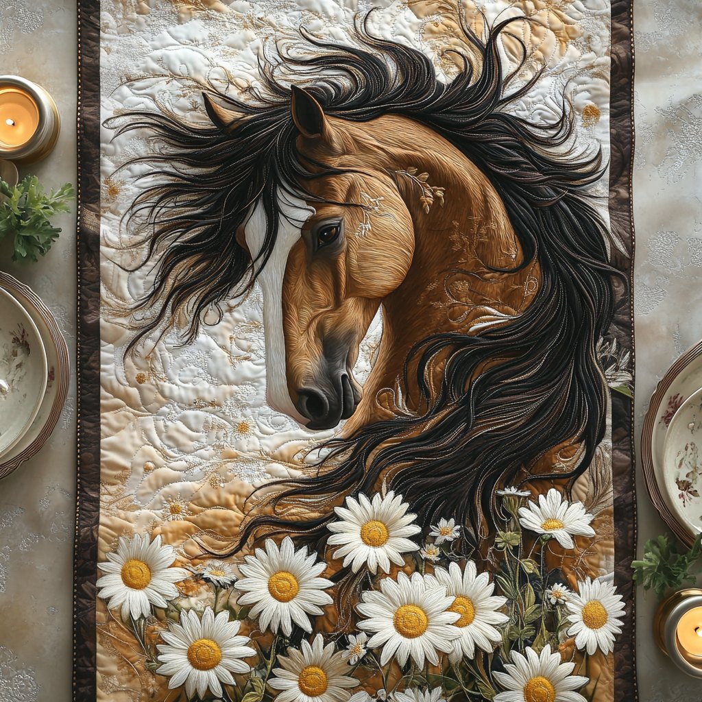 Wildflower Hooves Table Runner