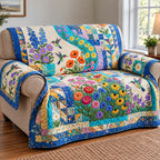 Wildflower Hummingbird Meadow Sofa Cover