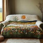 Sun Above the Wildflower Meadow Sofa Cover