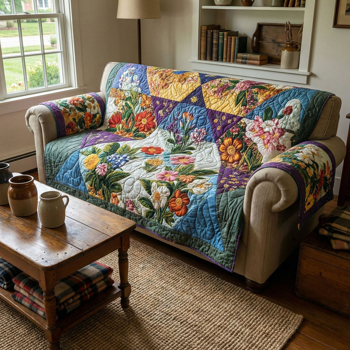 Wildflower Porch Charm Sofa Cover