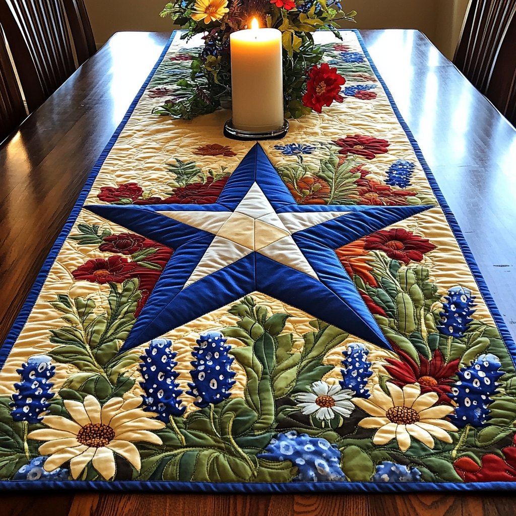 Wildflower Texas Table Runner