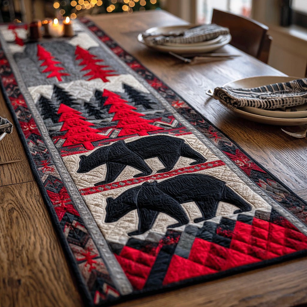 Wildwood Bear Table Runner
