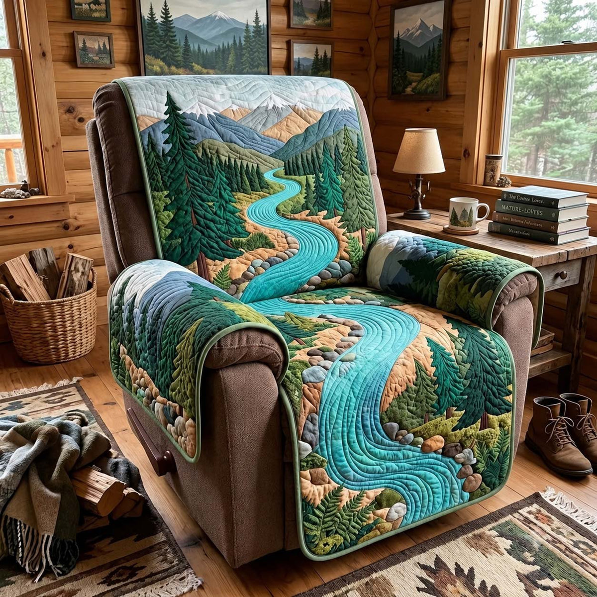 Winding River Pines Sofa Cover