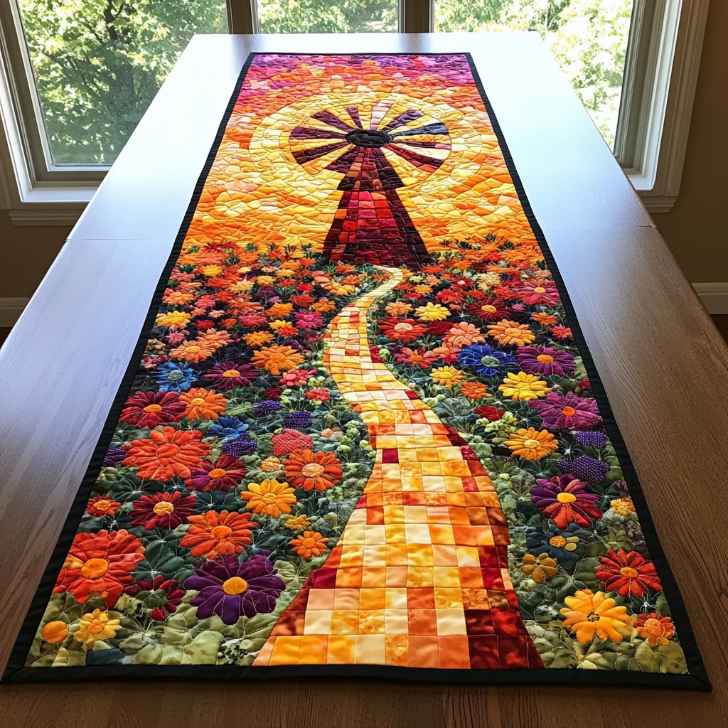 Windmill Wonder Table Runner