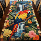 Macaw Parrot in the Jungle Table Runner