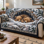 Winter Bears Hibernation Sofa Cover