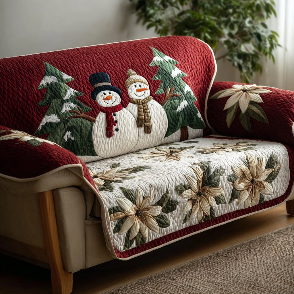 Winter Bloom Sofa Cover