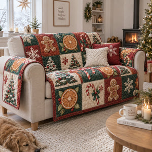 Winter Citrus Spice Sofa Cover - Made to Order