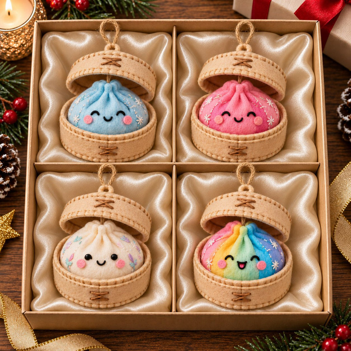 Winter Dumpling Ornament Gift Set