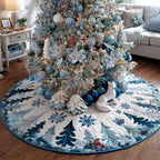 Winter Evergreens Christmas Tree Skirt
