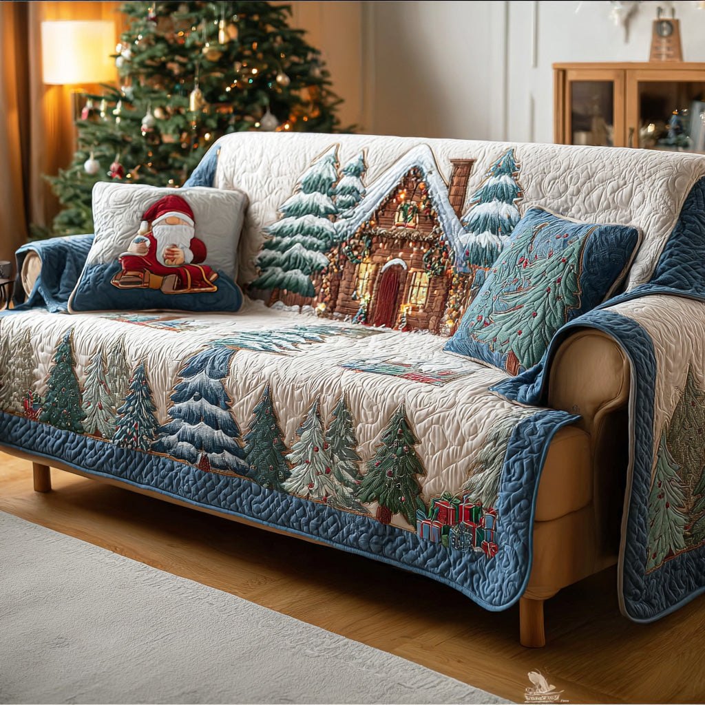 Winter Forest Trail Sofa Cover