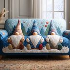 Winter Gnome Lane Sofa Cover